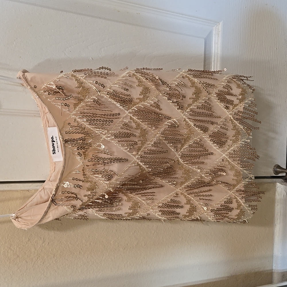 Mesh sequin skirt